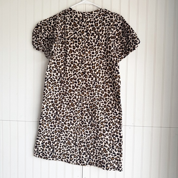 Anthropologie Velvet Size S Jolene Leopard Puff-Sleeved Mini Dress NEW! - Picture 7 of 7